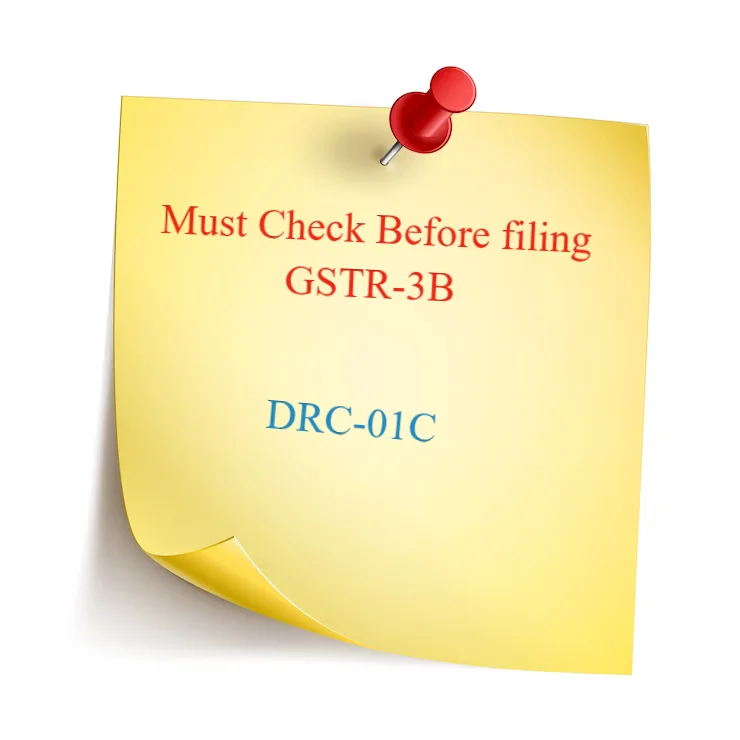 intimation in DRC-01C
