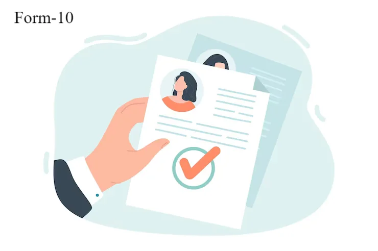 form 10 filing live on income tax portal