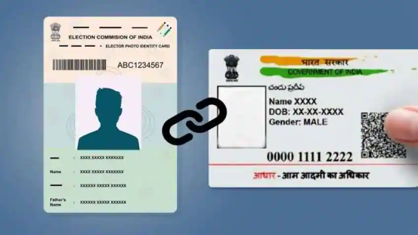 linking aadhar and voter id,