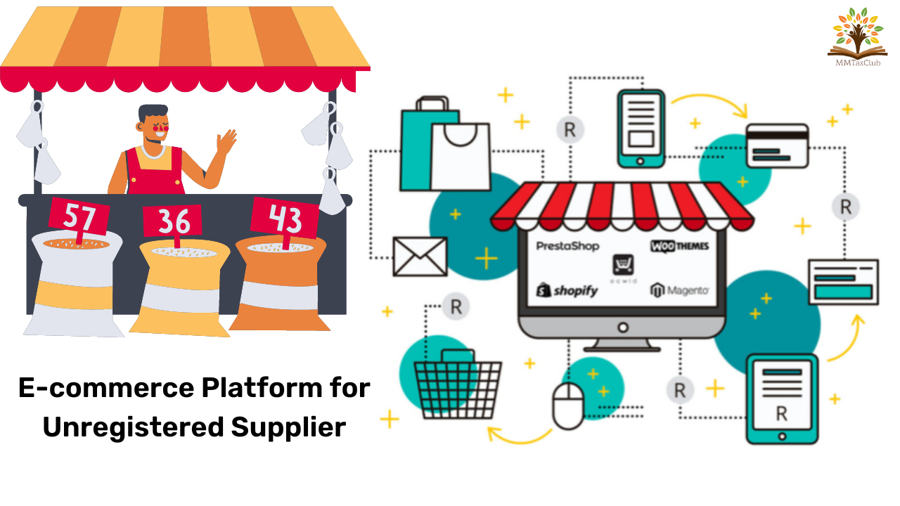 unregistered person allowed to sale products on e-commerce operators, 